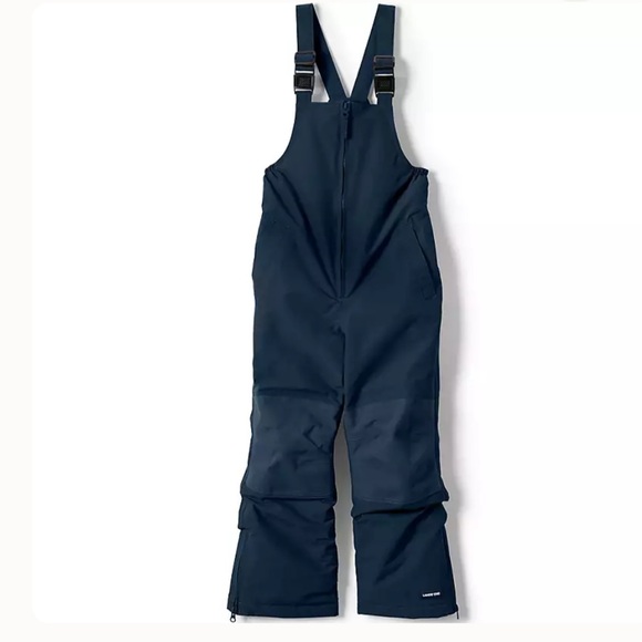 Lands’ End Kids Squall Waterproof Insulated Iron Knee Snow Bibs